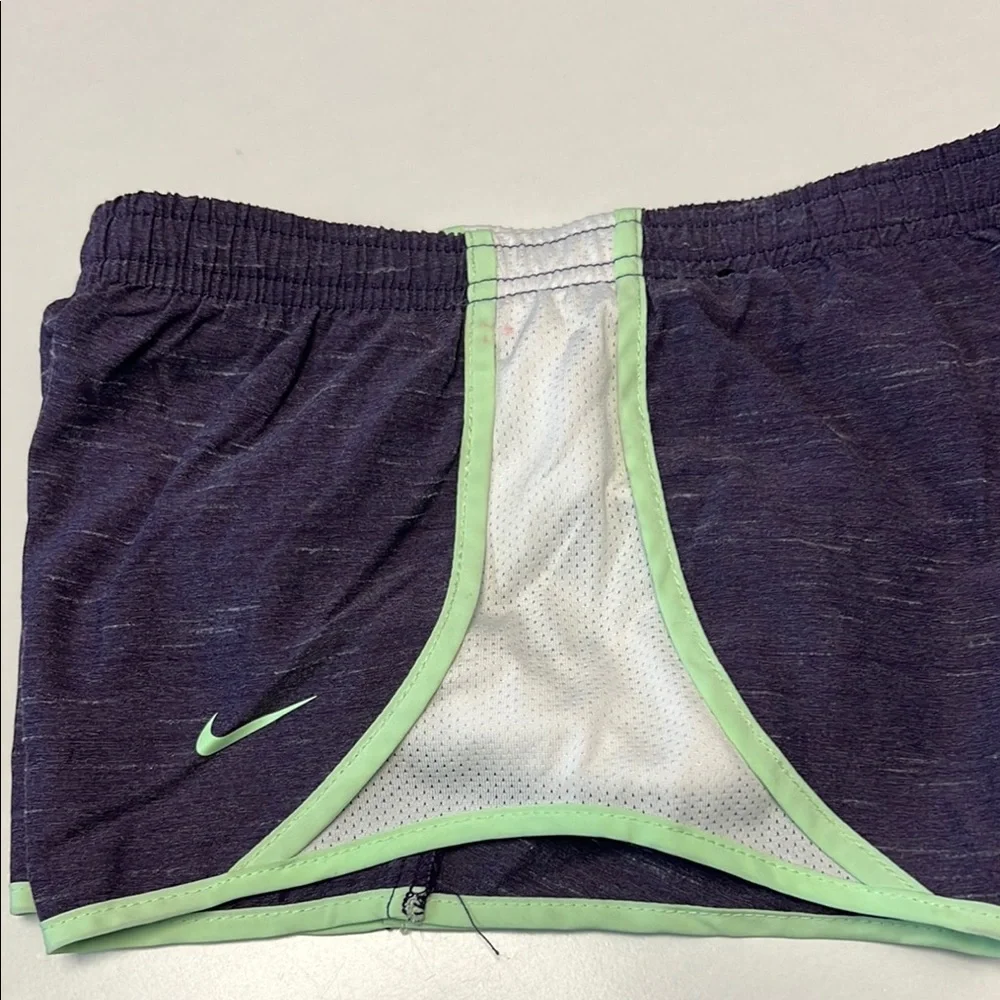 Girl's Nike‎ Purple and Green Athletic Shorts